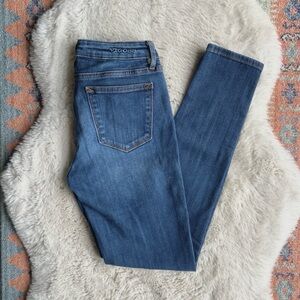 Vigoss Jagger Skinny jean medium blue stretch denim classic ankle pants size 27